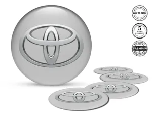 Toyota Wheel Emblems Style High-Quality Dome Labels